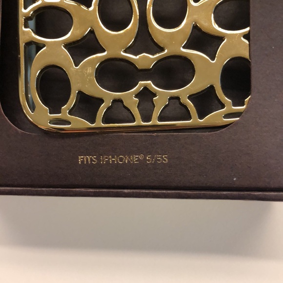 Coach Gold Iphone 5/5S Case - NWT - Picture 4 of 5
